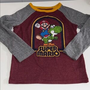 Sonoma Super Mario Brothers Boy’s Long Sleeve Graphic T-Shirt Size 8